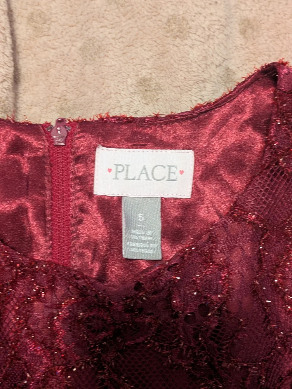 The Childrens Place sleeveless burgundy